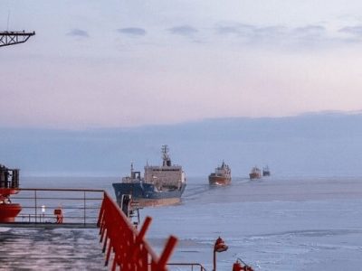 رکورد شکنی روسیه با حمل ۲۲ میلیون تُن گاز LNG از طریق دریای شمال